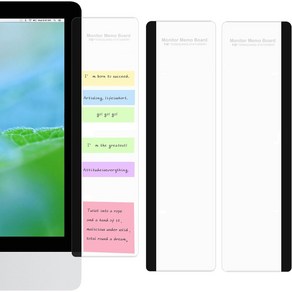 효율적인 사무실 컴퓨터 업무 모니터 포스트잇 메모 부착형 좌측 우측 상단 메모보드
