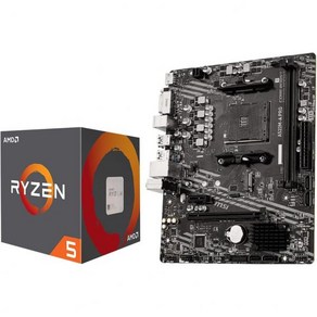 INLAND 마이크로 센터 AMD Ryzen 7 7800X3D 8Coe 16Thead 데스크탑 프로세서 번들MSI PRO X670P WiFi Po Seies 마더보드 포함, AMD Ryzen 5 4500 + MSI A520M-A, 1개