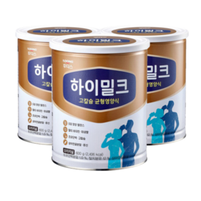 일동후디스 하이밀크 고칼슘 균형영양식 1캔 (600g) X 3개 성인이유식