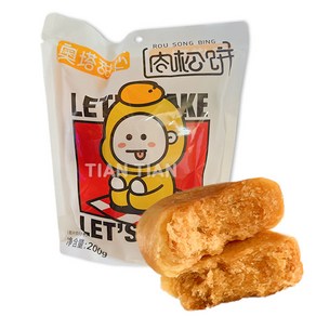 [천천중국식품] 러우쑹빙 육송과자, 200g, 1개