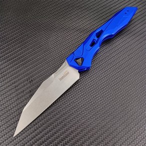 발로란트 카람빗 Kershaw 7650 전술 접이식 칼 CPM-154 블레이드 항공 알루미늄 손잡이 블루 블랙 그린