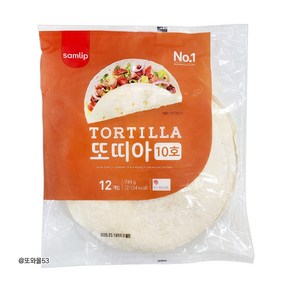 삼립 냉동 밀 또띠아 10호, 744g, 3개