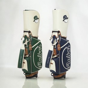 [백화점매장판] 말본 캐디백 남성 여성 골프백 뉴 본 클래식 스탠드백 25년형, 네이비