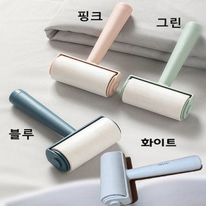 토탈언니네 돌돌이 테이프 클리너 휴대용 먼지 제거기 초강력 리필 미니 찍찍이, 블루, 1개