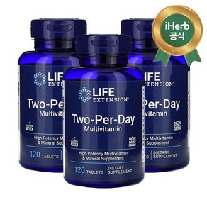 [3병] 라이프 익스텐션 투퍼데이 태블릿 Life Extension Two-Per-Day Tablets 120 태블릿