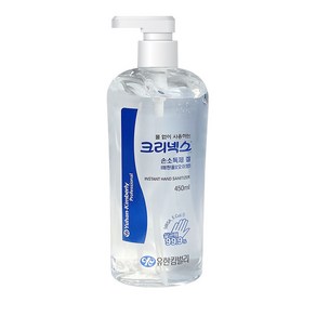 56764 크리넥스 손소독제 새니타이저 에탄올 450ml, 1개