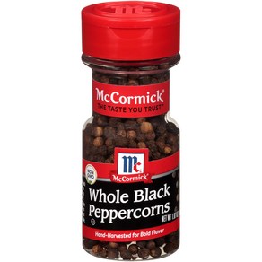 McComick Whole Black Peppecons 1.87 oz McComick 통 검은 후추 1.87온스, 53g, 1개