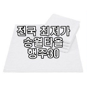 송월타올 행주30 손타올 물수건 30x45cm 40g 회수건 행주 도매