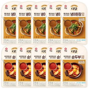 다담 반찬양념세트(냉이된장찌개+순두부찌개), 5세트, 280g