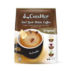 1 Malaysia Chek Hup 3 In 1 Ipoh White Coffee- Oigina 1 말레이시아 첵홉 3인1 이포 화이트 커피-오리지널 (12포 x 40g) (1, 1개, 40g