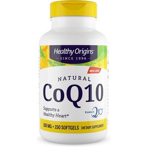 헬시오리진스 CoQ10 100mg 소프트젤 글루텐 프리 무설탕