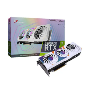 풀박스 3팬 화이트 24년 11월까지 as남음 COLORFUL iGame 지포스 RTX 3070 Ti Ultra OC D6X 8GB White