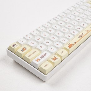 하늘고래 키캡 웰시코기 영문 키보드 자판 키캡 CHERRY XDA PBT 염료승화 기계식, 웰시코기 키캡, 제조사축