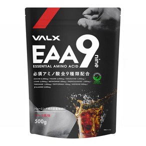 VALX 벌크스 EAA9 논후레이바 필수 아미노산 9종 EAA 파우더 콜라맛 500g, 1세트