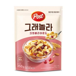 포스트 그래놀라 크랜베리아몬드350g, 350g, 1개