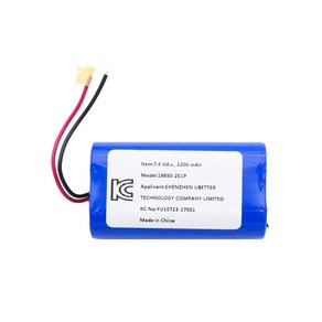 UB870 Coms 18650 충전지/직렬연결 리튬이온배터리(접지선) 2200mAh 7.4v / KC인증제품, 1개입, 1개