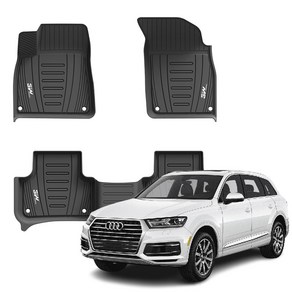 아우디 Q7 3W 에코라이너 TPE 카매트 3D 5D 6D 2016.3~2020.3, 3W 에코라이너 1+2열