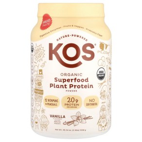 코스 슈퍼푸드 플랜트 단백질 파우더 바닐라 KOS Supefood Plant Potein Powde Vanilla, 1개, 1.04kg