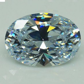 거대한 비가열 56.58ct VVS 화이트 사파이어 지르콘 18X25mm 타원형 컷 AAAA + 느슨한 보석 606384