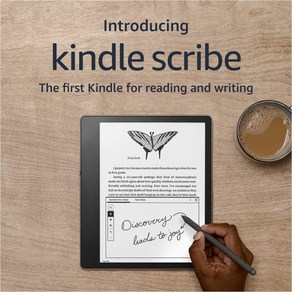 [New] Kindle Scibe 킨들 스크라이브 (64GB) 10.2 인치 디스플레이 Kindle 사상 최초의 필기 입력 기능 탑재 프리미엄 펜 첨부, Black, 64GB, Wi-Fi