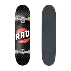 Rad Progressive Checker Black/Ash 8.0 Skateboard Complete (래드 프로그레시브 첵커 스케이트보드 컴플릿)