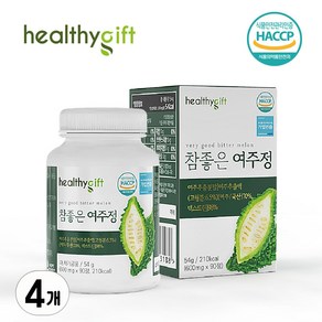 참좋은 여주정 국내산 여주 추출 분말 식약처 HACCP 인증, 90정, 4개