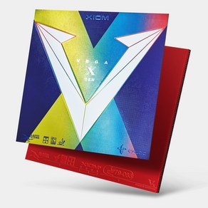 엑시옴 XIOM 탁구러버 베가SPO 숏핌플 탁구채용 고무 VEGA SPO, 적색(MAX)