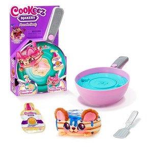 COOKEEZ MAKERY Pancake Teatz. 믹스 앤 플립 플러시 가장 친한 친구! 팬케이크 믹스를 팬에 놓고 향이 나는 인터랙티브 플러시 친구가 뒤집힐 때 놀라워하세요