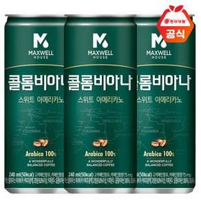 동서 맥스웰 콜롬비아나 스위트아메리카노 240ml 30캔, 30개