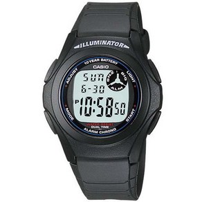 CASIO F-200W-1A 카시오 방수 디지털시계 긴전지수명 생활방수