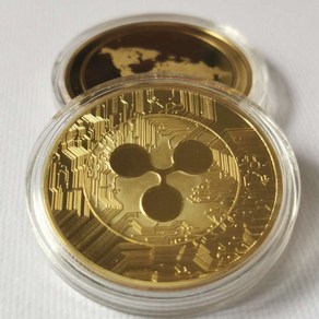 기념 주화 코인 도금 리플 XRP CRYPTO 수집가 동전 공예 기념품 선물