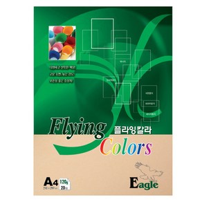 삼원)플라잉칼라(E06.복숭아색/A4/120g/20매) 플라잉칼라(A4 120g), 본상품선택