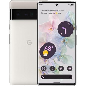 구글 픽셀 6 프로 5G 6.71인치 완전 언락 모든 통신사 128GB 256GB 스마트폰 924347, Cloudy White, 1개