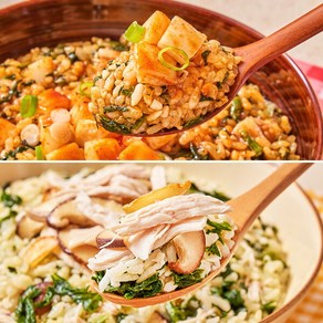 [기타] 오곤드레비빔밥 담백 닭고기 210g + 오곤드레비빔밥 매콤 오징어 210g, 6개