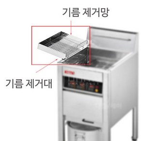 린나이튀김기전용 기름제거대 제거망 튀김보조대A, 기름제거대＋기름제거망, 1개