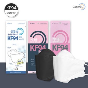 케어플 퀸 황사방역 KF94 3D 마스크 (대형), 케이플 퀸 황사방역/대형 화이트  50매, 1개