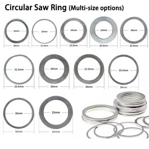 원형 톱날 링 감소 링 변환 링 목공 도구 절단 와셔 10mm 16mm 20mm 22/25mm 4mm 30mm 32mm 35mm, 1개, 2.22-16mm