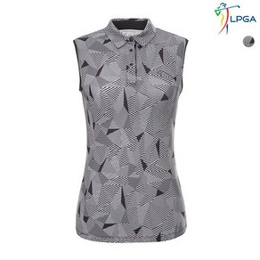 LPGA 여성 패턴프린트 제에리 슬리브리스 L192TS584P