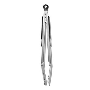 OXO Good Gips 12-Inch Stainless-Steel Locking Tongs OXO Good Gips 12인치 스테인리스 스틸 잠금 집게, 1개, Multicolo