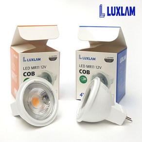 룩스램 LED MR11 할로겐전구 12V 4W G4 전구색 주광색, 1개