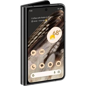 Google Pixel Fold 망원 렌즈 및 초광각 렌즈가 탑재된 언락 Andoid 5G 스마트폰 폴더블 디스플레이 24시간 배터리 흑요석 256GB, 256 GB