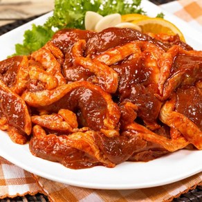 오리 주물럭 불고기 양념 맛집 고기 고추장 국내산, 500g, 1개