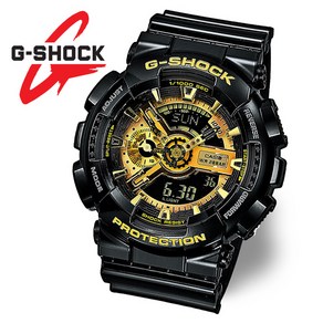 [지샥 쇼핑백 사은품증정] G-SHOCK 지샥 GA-110GB-1ADR 흑금 방수 전자 군인시계