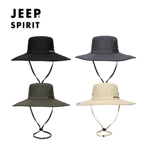 웹도매 JEEP SPIRIT 지프 스피릿 등산 레저 낚시 캠핑 사파리 모자 CA0359, 그레이