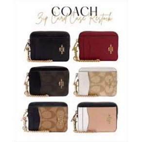 코치 COACH 6303 C1885 C0058 지퍼 카드케이스 ZIP CARD CASE 미국직배송