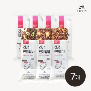 건강현미밥바 오리지날 7개입 맛선택, 11.오리지날 마른멸치아몬드, 7개, 90g