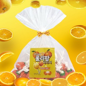 알프스스트롱 롤리팝 비타씨 막대사탕 비타민C 사탕 25개 구디백 어린이집 유치원 생일선물 답례품, 250g, 1개