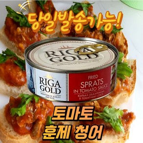 리라골드 훈제청어 스프렛 인 토마토 소스 통조림 RIGA GOLD SPRATS IN TOMATO SAUCE