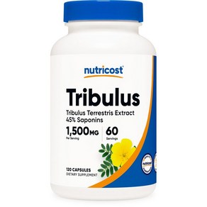 Nuticost Tibulus Teestis Extact 1500mg 240 Nuticost Tibulus Teestis 추출물 1500mg 240 캡슐, 120정, 1개