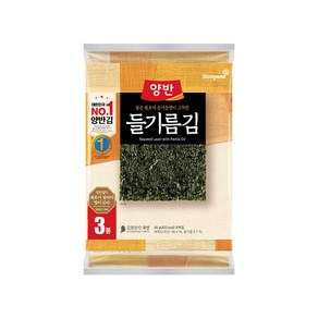 동원 양반 들기름김 전장김 20g(5매) x 3봉 x 4개 (총 12봉), 12개, 상세 설명 참조